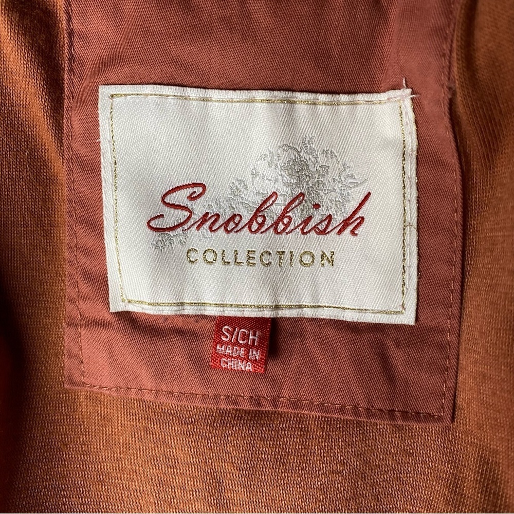 Snobbish Collection Utility Vest Size Small Rust - Picture 6 of 13